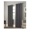 allen + roth Keldgate 84-in Graphite Polyester Grommet Light Filtering