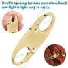 4 Zipper Fasteners for Backpacks, Anti-Theft, Removable Zipper Clips, Small