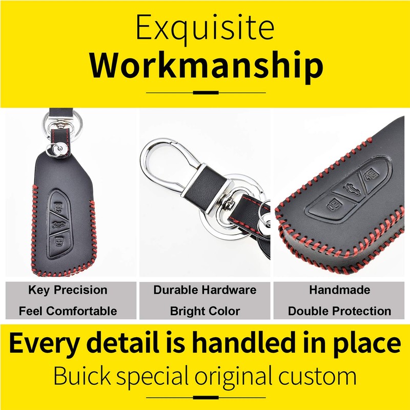 KASER Faux Leather Protective Case Key Fob Car Key Compatible