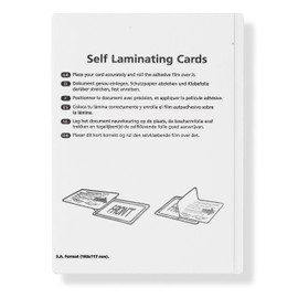 Modulor Kaltlaminiertaschen selbstklebend, Laminierfolien aus PET zum Versiegeln und Schützen von Fotos, Speisekarten etc. ohne Laminiergerät, 20er-Set, je 117 mm x 160 mm für A6, transparent