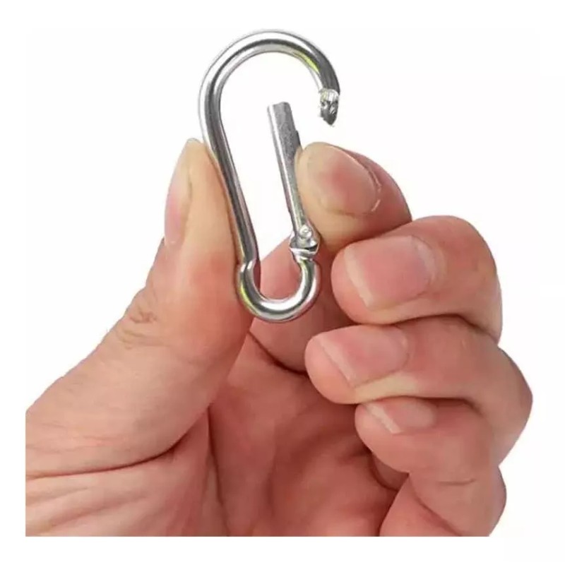 Pacal Bandola Gancho Mosqueton Aluminio Camping Llavero 2 Piezas
