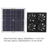 Solar Panel Fan Kit Monocrystalline Silicon Solar Panel Weatherproof 4
