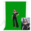 Green Screen Backdrop, 1.8x2.7m/6x9ft 100% Cotton Muslin Photography Backdrop, Collapsible