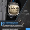 2Pcs Halogen to LED Taillight Conversion Harness Converter Connector Plug