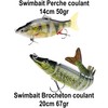 Fishing lure swimbait hard predator pike bigbait swimfish joint (perch)
