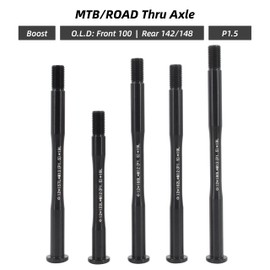 rningo M12 Thread Pitch 1.5mm * 12mm Bike Hubs Thru Axle Skewer Adapter Fit for MTB/Road Bike 12mm *122mm (12 * 122L*M12(P1.5))