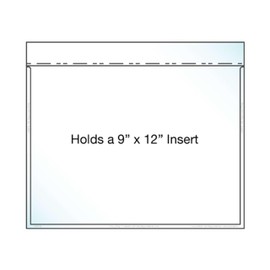 EnvyPak 9" x 12" Polypropylene Catalog Envelope Crystal Clear, Auto-Insertable (8.5" x 11″ Insert Size) - Box of 500