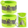 Athlé Reflective Bands 2 Pack - Adjustable 16" Neon Yellow