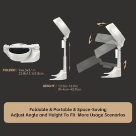 Wyrzpuhl Portable Range Hood Kitchen - Foldable Desktop Exhaust fan for Cooking Indoor BBQ Hot Pot and RV Kitchens Low Noise