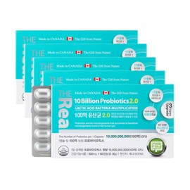 formulaThe Real (nutritional supplement) The Real 10 billion lactobacillus 2.0 500mg 60 capsules 5 boxes total 10 month supply of probiotics / 더리얼 100억 유산균 2.0 500mg 60캡슐 5박스 총10개월분 프로바이오틱스