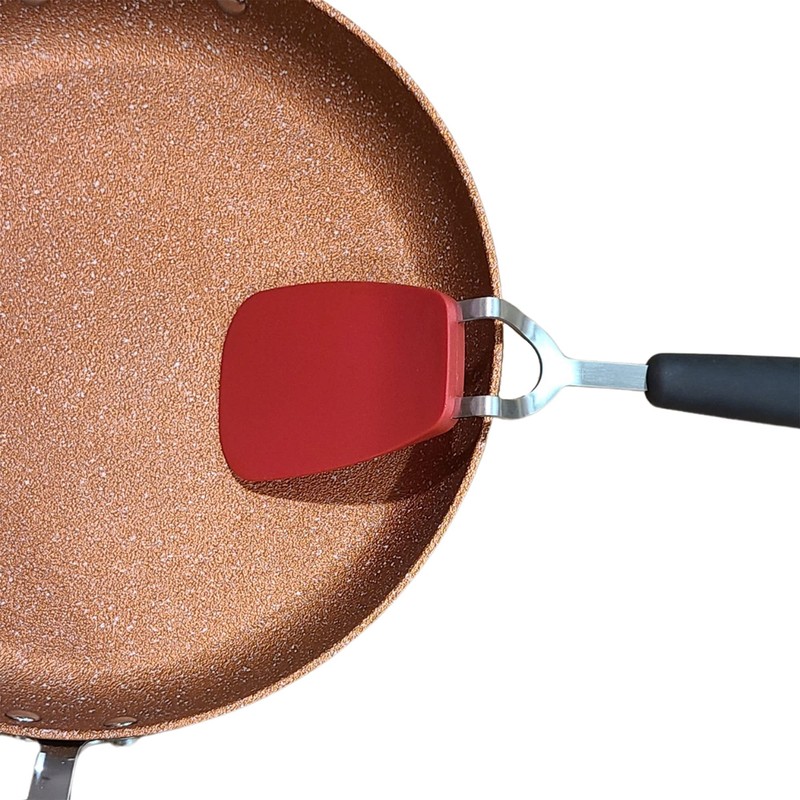 Starfrit 094278 Ultra-Slim Flex Turner Spatula, Red