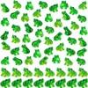 SYOZPXY 60 Mini Resin Frogs, Miniature Green Resin Frog Statues,