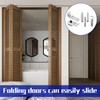 Bifold Door Track Kit,6 Pcs Bi-Fold Door Repair Kit,Metal Top