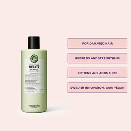 Maria Nila Structure Repair, Shampoo 350 ml, For Damaged & Chemically Treated Hair, Algae Extract Rebuilds & Moisturizes, 100% Vegan & Sulfate/Paraben free