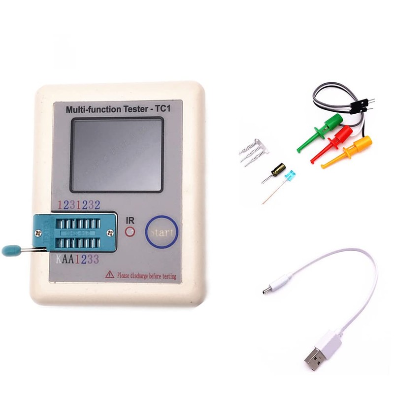 LCR TC1 ESR Tester, Transistor Tester, Multi-Function Transistor Tester For