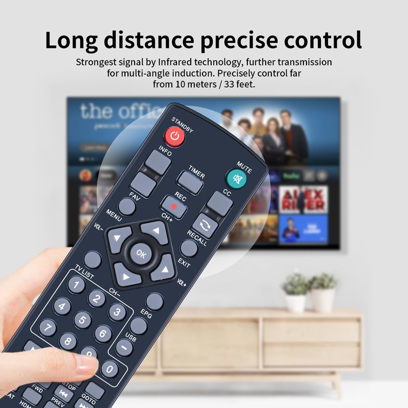 PZL Replacement Remote Control for Mediasonic Homeworx ATSC Digital Converter
