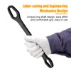 ZUZUAN 2pcs Black Universal Wrench,8-22mm Universal Torx Wrench,Double-ended Self-tightening Adjustable