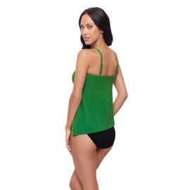 MagicSuit Women's Swimwear Solid Elsa Soft Cup Tankini Top Separate, Napier, 08