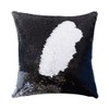 San Tungus Black and White Sequin Mermaid Throw Pillow Case,16"x16"