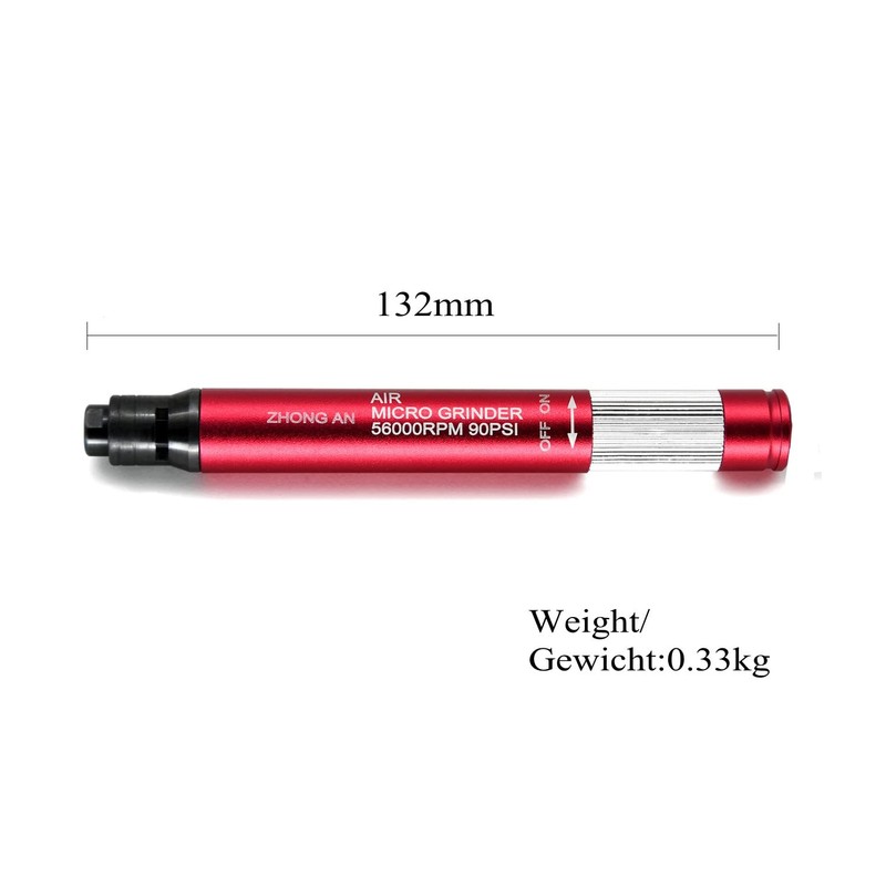 Mini Stick Grinder Pencil Sander Compressed Air with 3.175 mm