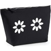 Hippowarehouse Daisy pattern printed make up cosmetic wash bag 18x19x9cm
