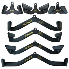 LAT Pull Down Bar for Cable Machine, LAT Pulldown Attachments T Bar V Bar Cable Attachment, Back Tricep Bar Strength Training Handle - Specification: 7Pcs Set