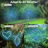 Solar Garden Lights Outdoor, 2 Pack 120 LED Twinkling Firework