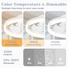JOFIOS Ceiling Fans with Lights,19.7" Flush Mount Ceiling Fan with