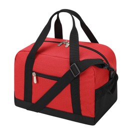 Small Gym Bag Carry On Bag - 12 inch Mini Duffle Bag Lightweight for Overnight Travel-Red