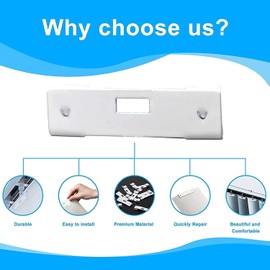 Luanxu Vertical Blind Repair Vane Savers, Vane Repair Clips, Vertical Blind Repair Clip Tabs. Window Blinds Replacement(12 pcs, White)