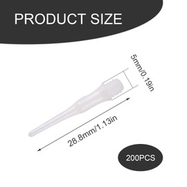 WJUAN Soft Darts Pack of 200, White Soft Dart Tips, 2BA Thread, Dart Tips, Soft Plastic Dart Tips, Soft and Robust, Perfect for Dart Enthusiasts