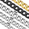 4mm Cuban Curb Chain for Men Silver Stainless Steel 26"