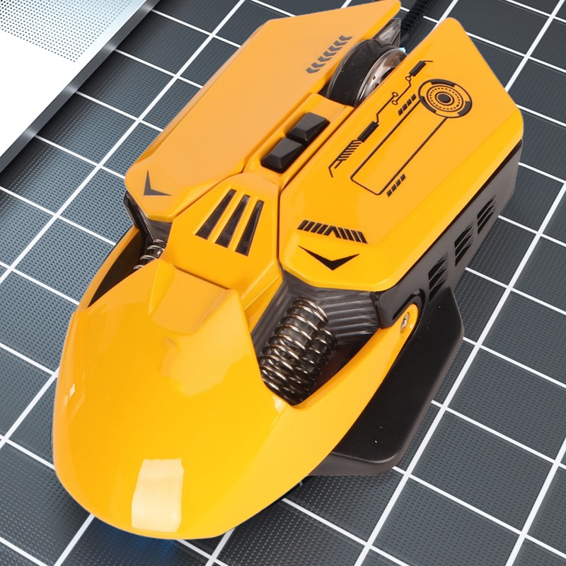 Wired Mouse Ergonomic RGB Backlit Adjustable DPI 7 Programmable Keys