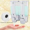 Soap Dispenser, Shampoo Dispenser, Wall Mounted Manual Shower Bath, Liquid