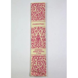 Honey Kupu Ayurvedic aromatherapy incense - Frangipani 4 packs of 12 sticks - Love plumeria