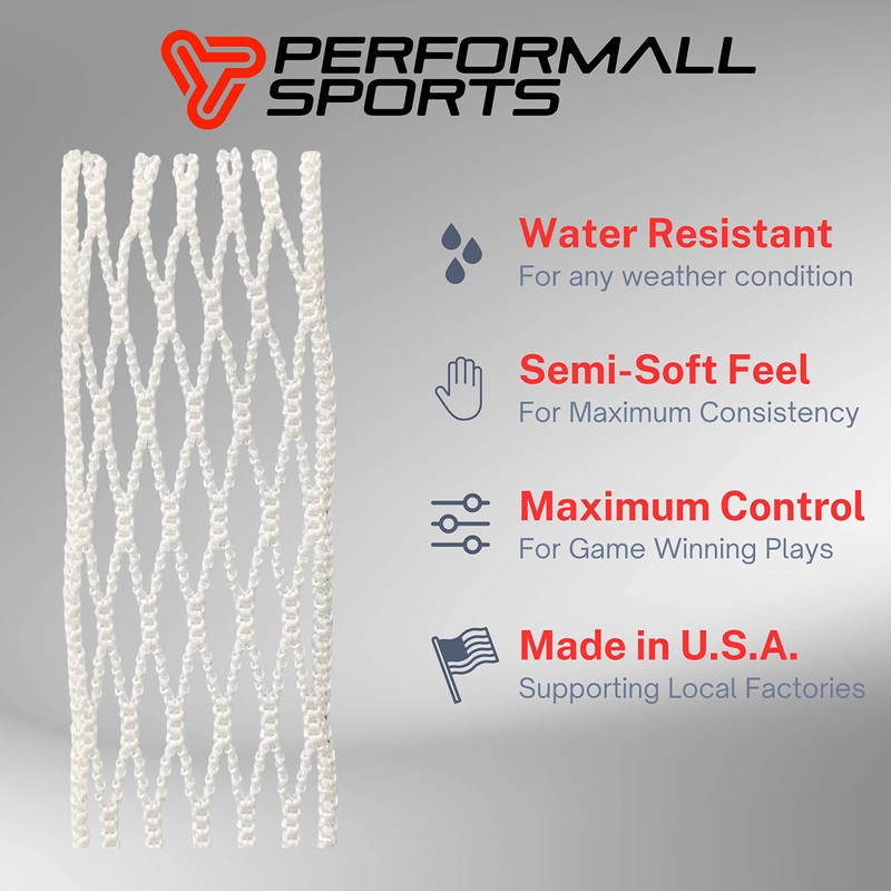 Performall Dyna Lacrosse Mesh + Stringing Kit 6D Diamond Semi-Soft