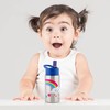 Stephen Joseph Stainless Steel Water Bottles, 18 OZ, Straw lid,
