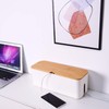 Changsuo Cable Management Box Small White, Extension Cord Organizer for