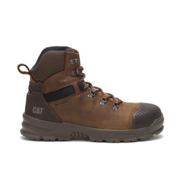 Caterpillar Men's Accomplice Steel Toe Waterproof Construction Boot, Real Brown, 7