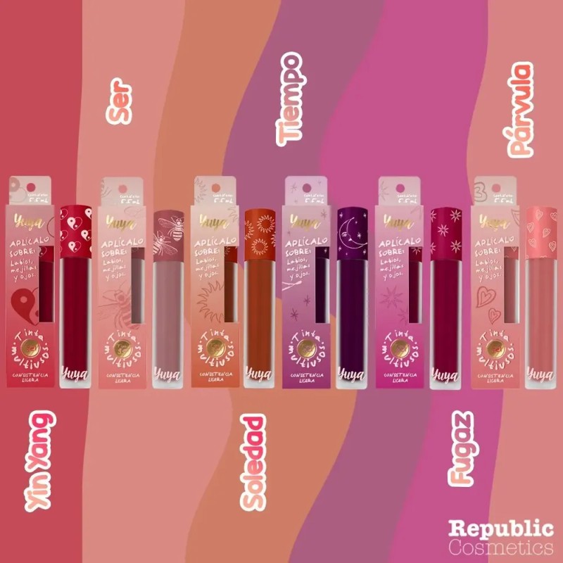 Tinta Multiusos Yuya Labios Mejillas Y Ojos 5.5ml Fugaz