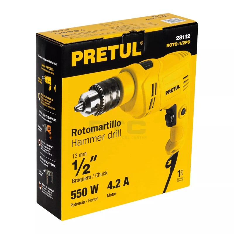 Pretul ROTO-1/2P6 Rotary hammer 1/2" 550 W