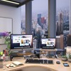 WESTREE Dual Monitor Stand - Riser 2 Shelf Computer with