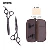 Aqiabi Kit Tijeras Peluquero / Estilista 6 / Microdentada Original