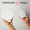 FUNTOUCH Lighted Makeup Mirror, Rechargeable 1X/10X Magnifying Mirror with Light