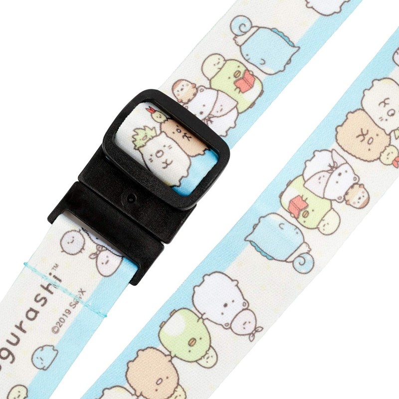 Sumikko Gurashi Neck Strap, Blue, Wide, Length 35.4 inches (90