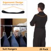 DEDU Suit Hangers for Men 20 Pack, Extra Wide Suit