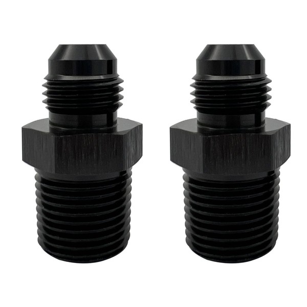 KRD PERFORMANCE 2 PCS Straight Aluminum 12AN Flare to 1/2"