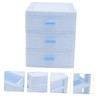 Levemolo Desktop Storage Boxes Plastic Storage Case Drawer Multi-layer Organizer