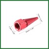 Motoforti 8pcs Red Car Spike Wheel Tyre Tire Valve Air