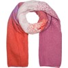 styleBREAKER Ladies Woven Scarf Pixel Colour Gradient Warm Winter Scarf